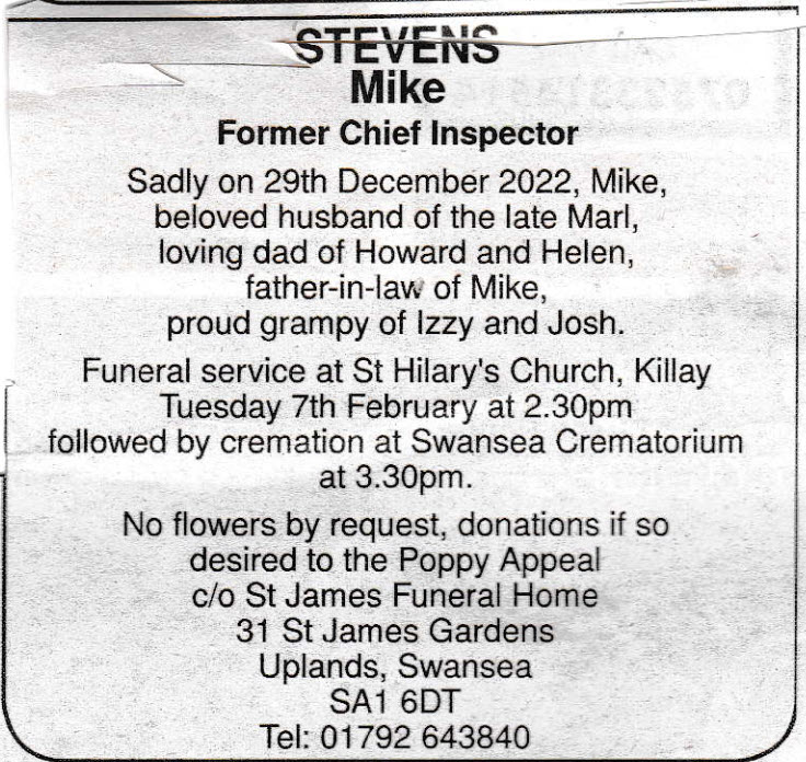 Obituary Mike Stevens